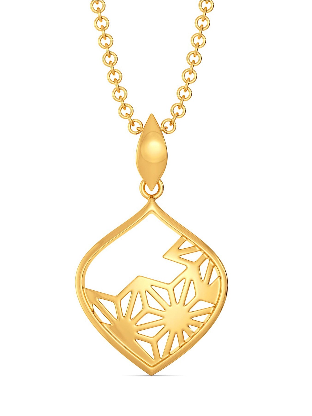 

MELORRA Bold Lace 18KT Gold Pendant-1.55gm