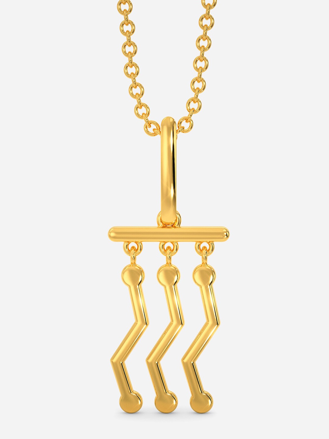 

MELORRA Glitch In Time 18KT Gold Pendants-2.28