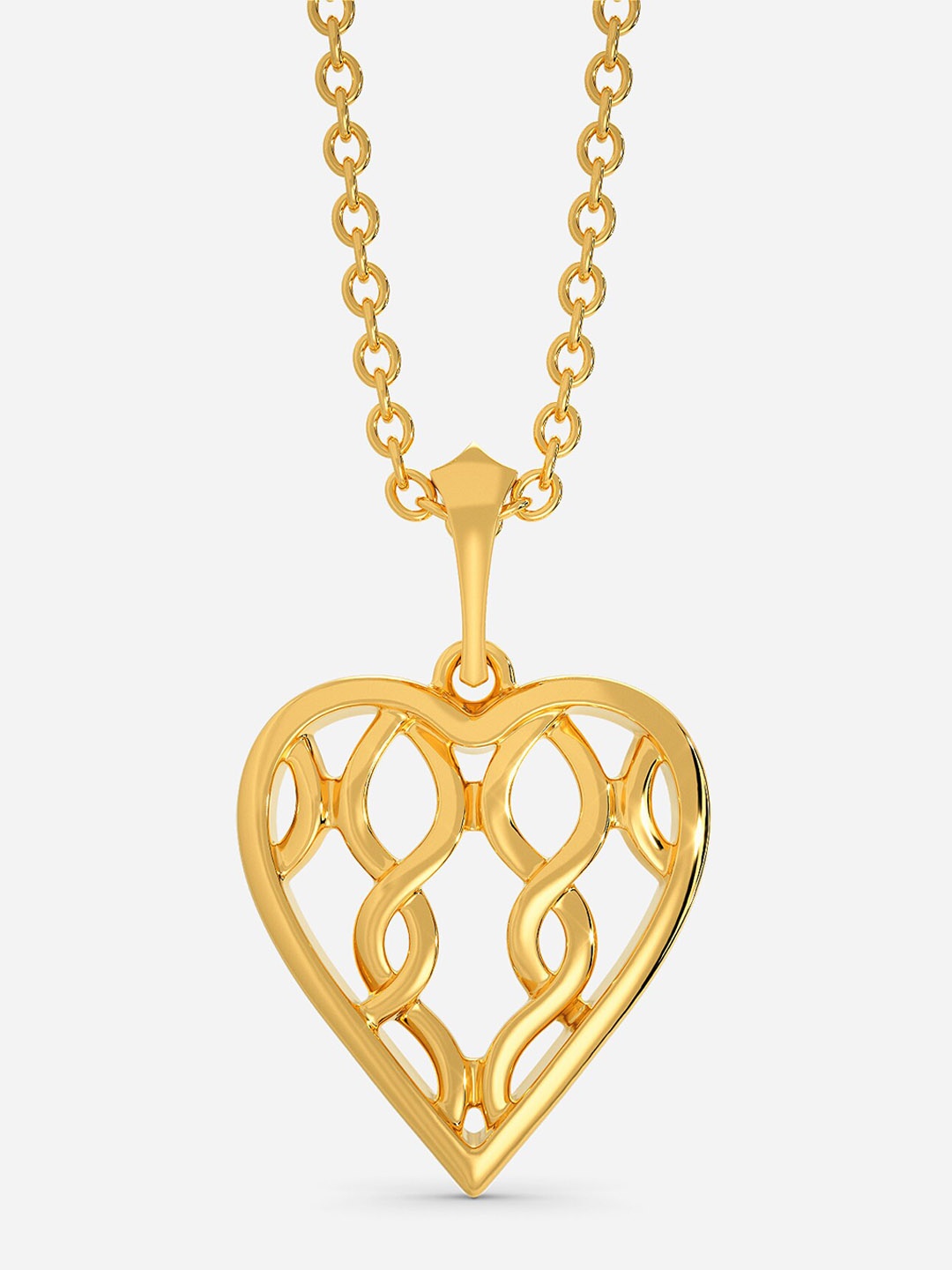 

MELORRA Knotty Romance 18KT Gold Pendant-2.39 gm