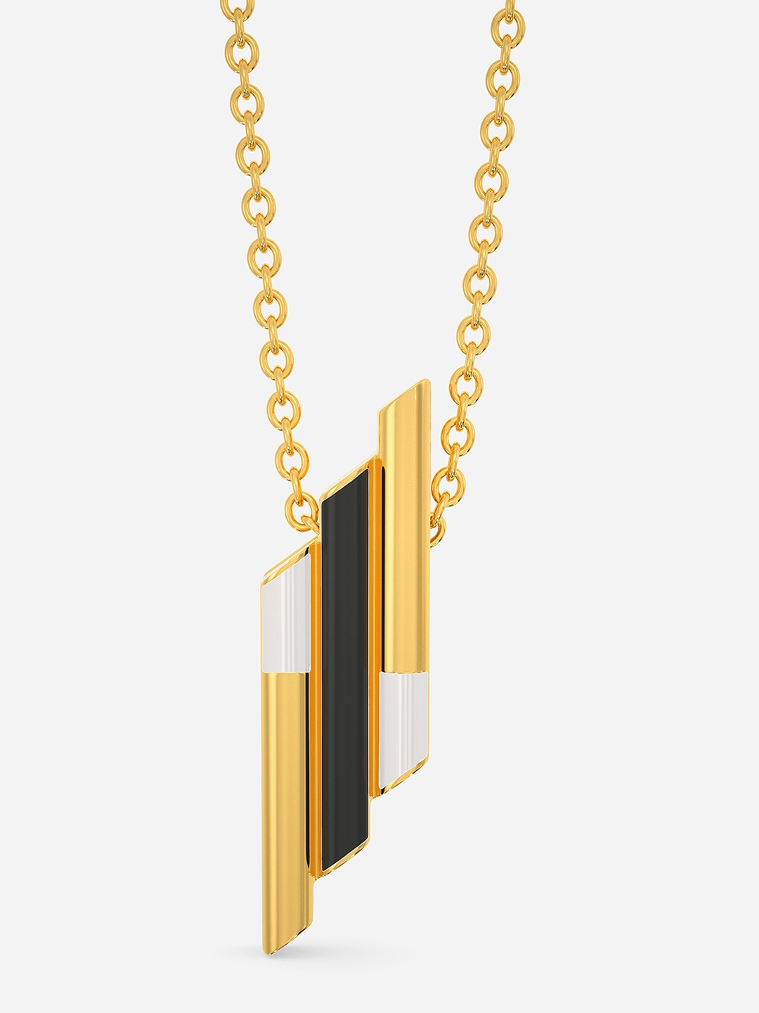 

MELORRA Code O Stripe 18KT Gold Pendant-2.89gm