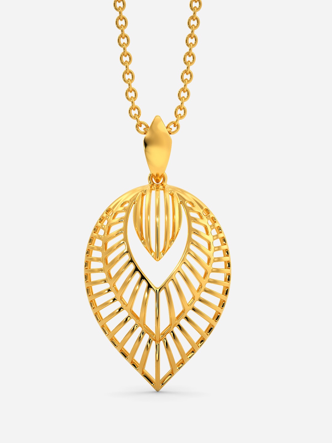 

MELORRA Petal Puff Play 18KT Gold Pendant-2.31gm