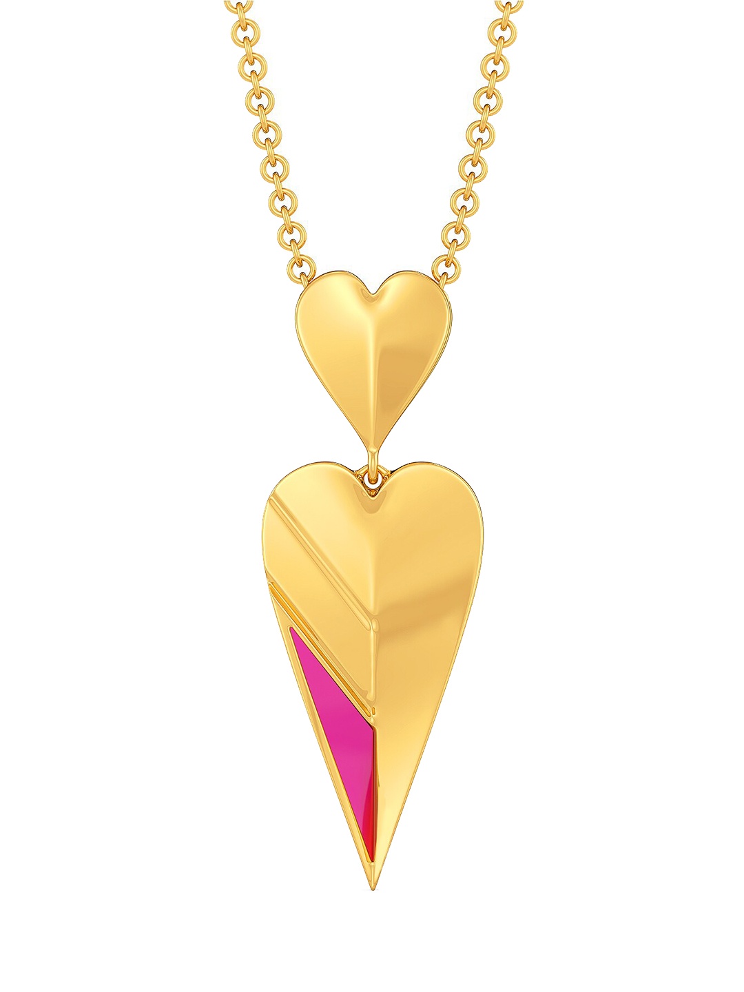 

MELORRA Flirty Fuchsia 18KT Gold Pendant-3.47gm