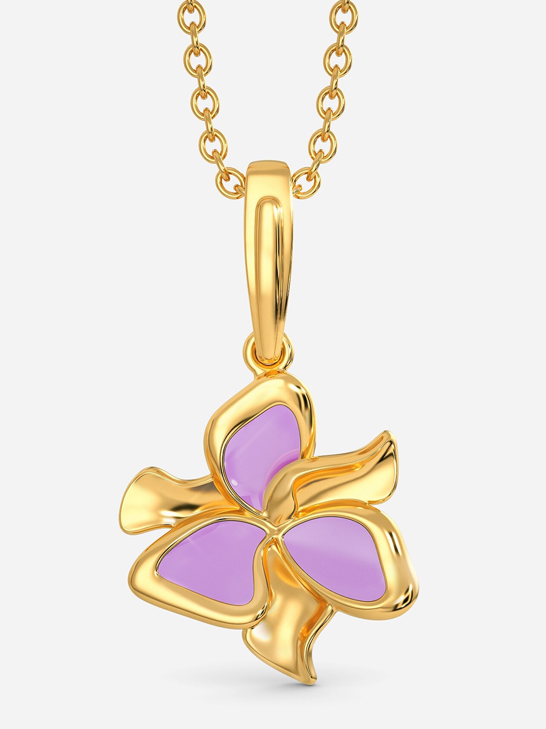 

MELORRA Lilac Breeze 18KT Gold Pendant-2.3gm