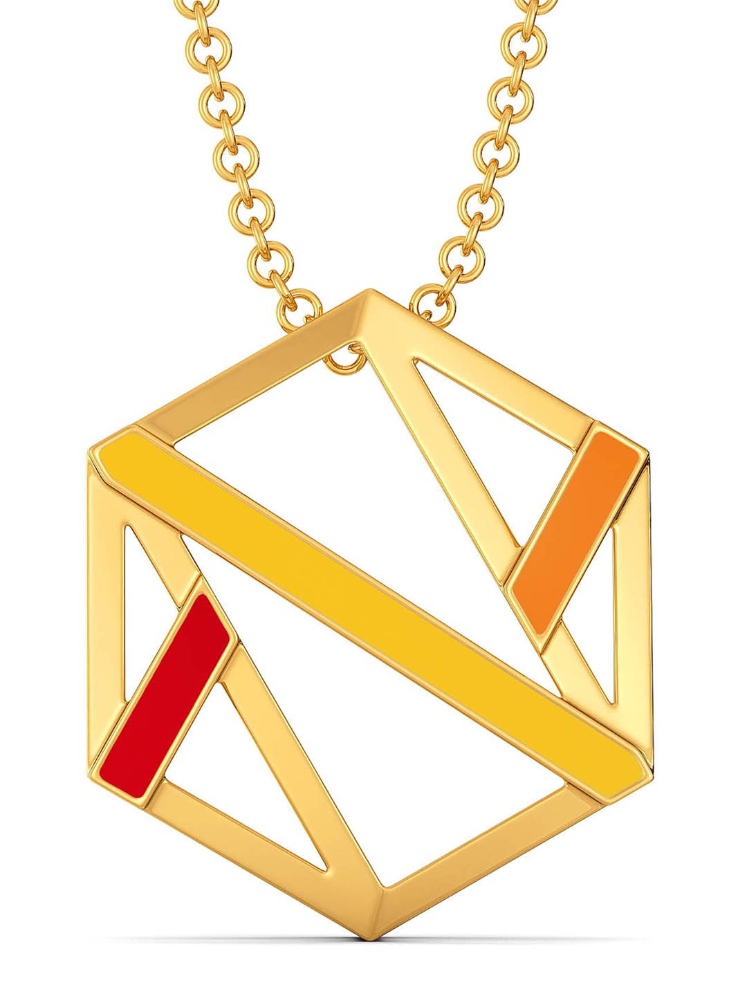

MELORRA Vibrant Mods 18KT Gold Pendant-2.3 gm