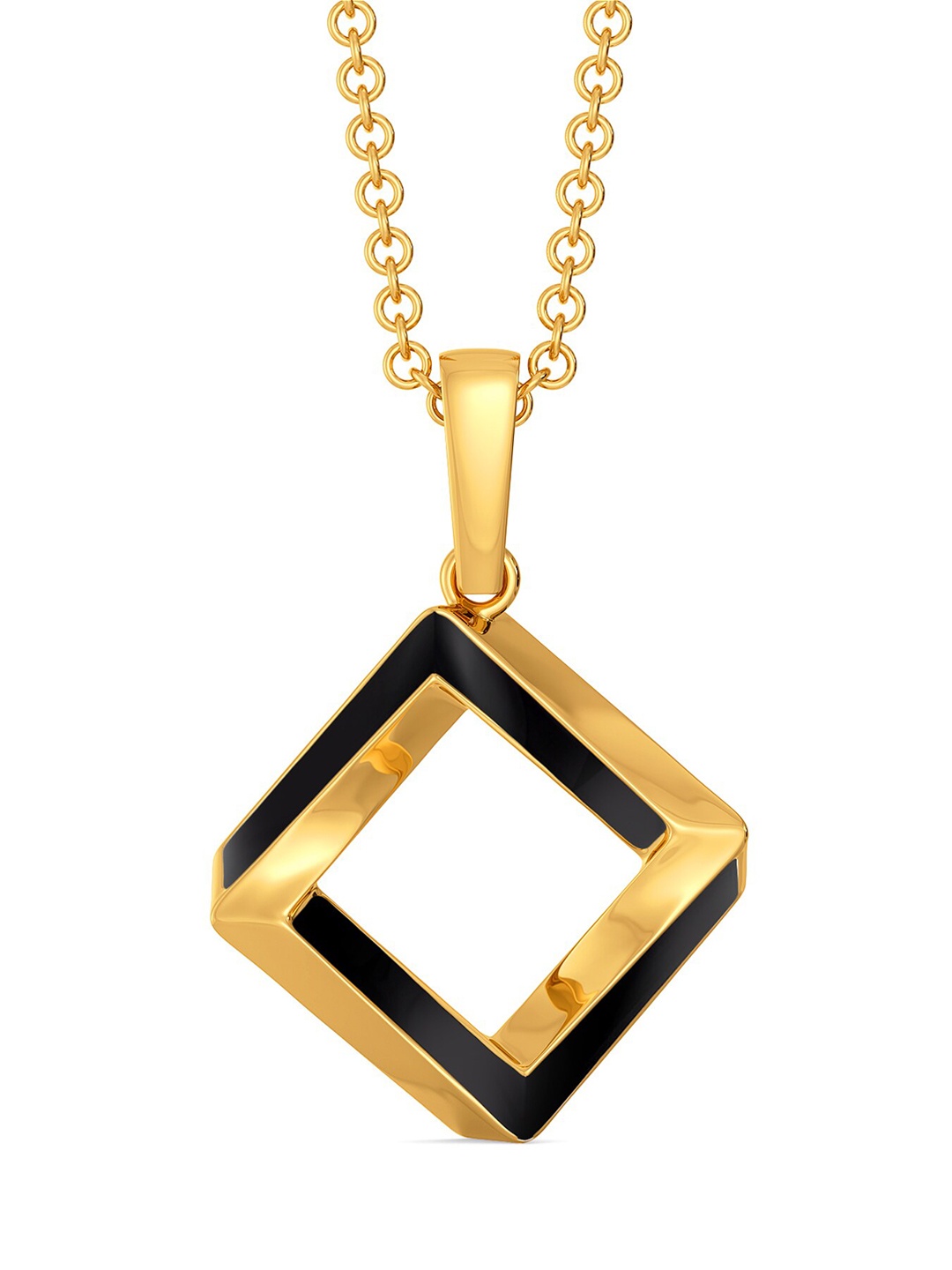 

MELORRA Strapped Pendant 18KT Gold Pendant-2.32gm