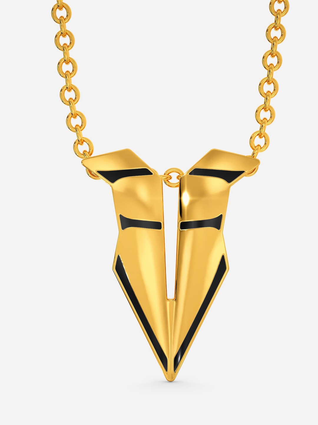 

MELORRA Gladiator Glaze 18KT Gold Pendant-1.88gm