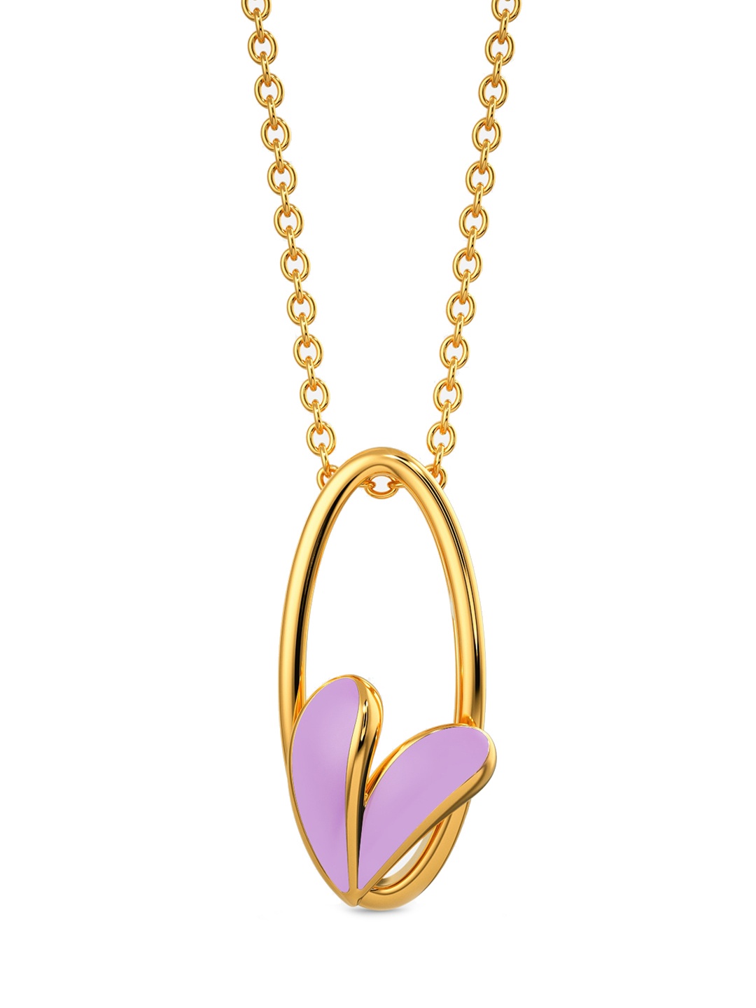 

MELORRA My Kinda Lilac 18KT Gold Pendant-3.03gm