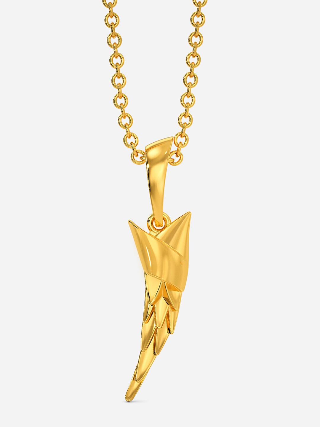 

MELORRA Sleek Weave 18KT Gold Pendant-1.65gm