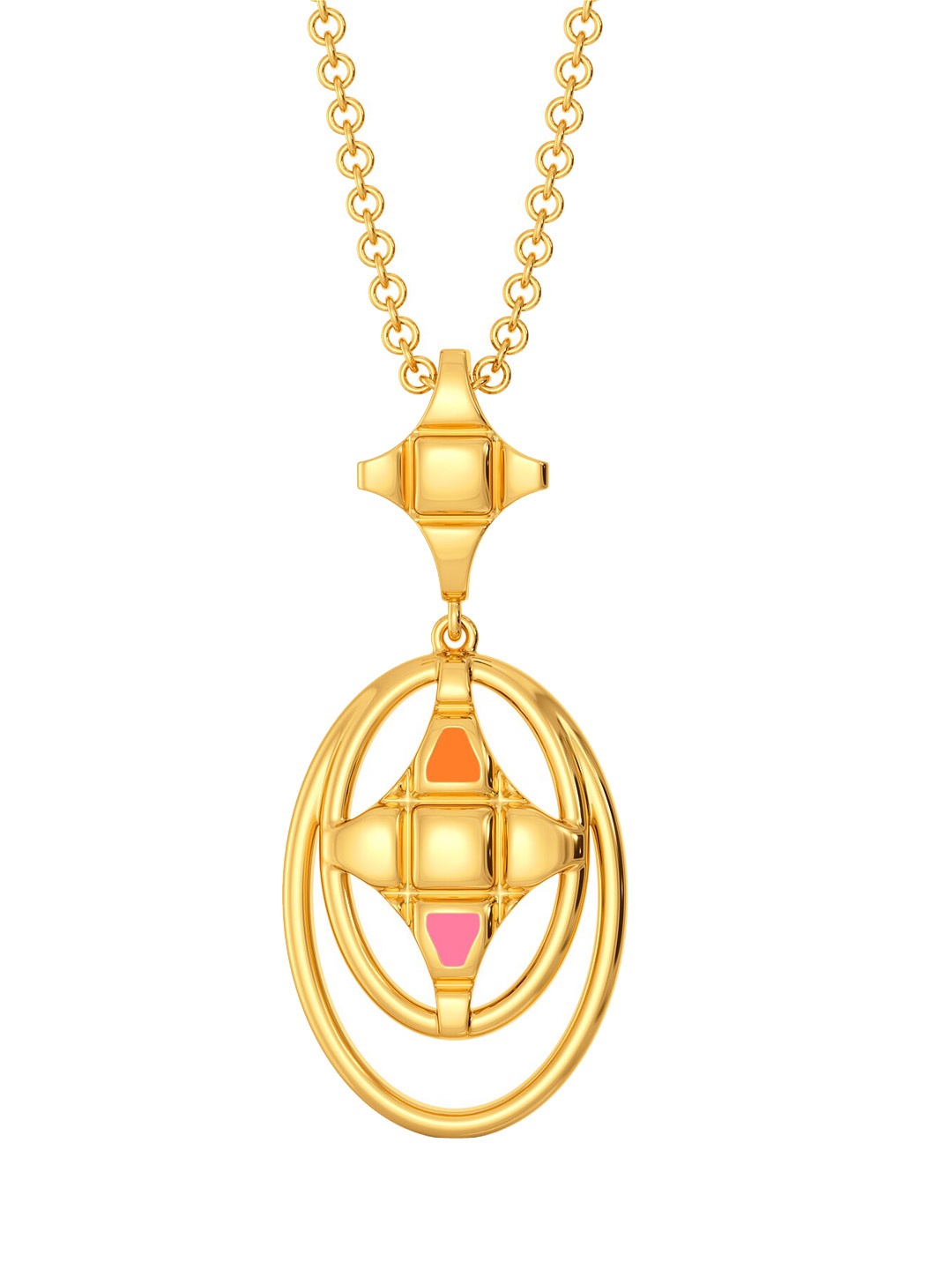 

MELORRA Pixel Penchants 18KT Gold Pendant-2.69gm
