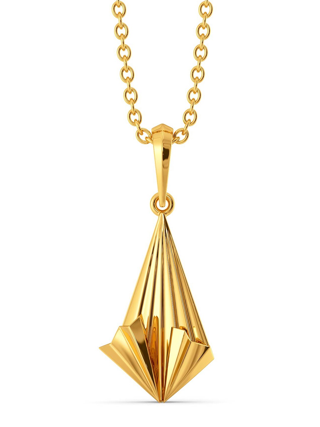 

MELORRA Fold Fabulous 18KT Gold Pendant-2.8gm