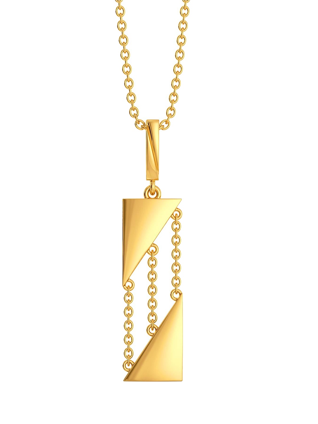 

MELORRA Chic Suede 18KT Gold Pendant-2.83gm