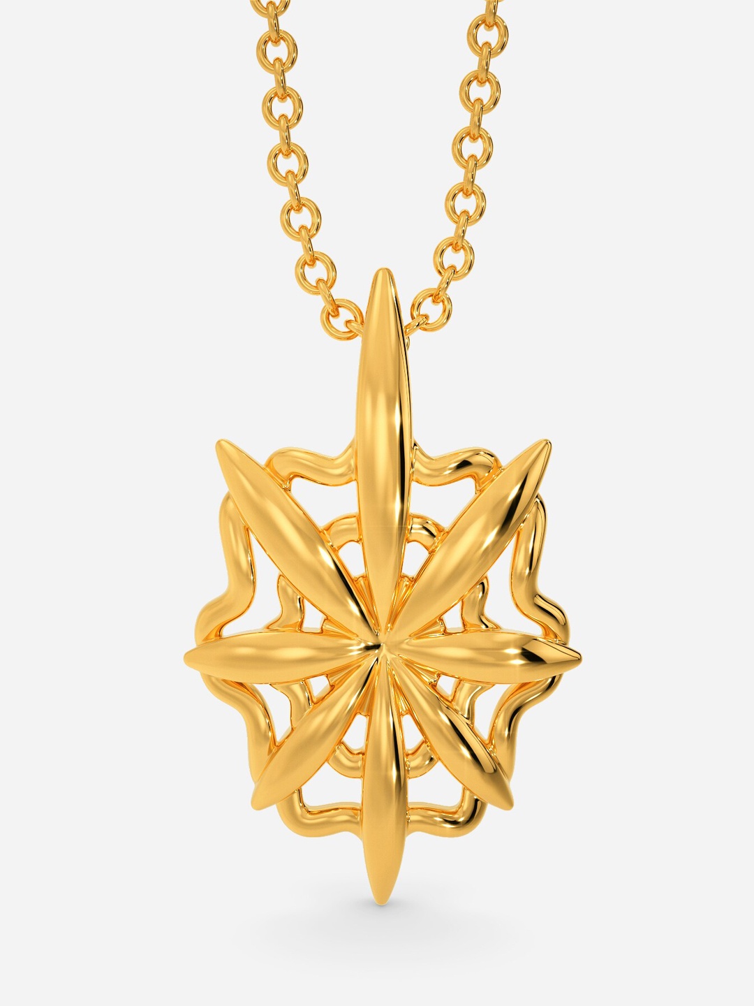 

MELORRA Print Penelope 18KT Gold Pendant-3.46gm