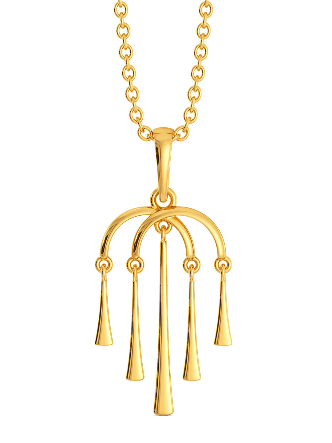 

MELORRA Fringe Breeze 18KT Gold Pendant-1.86gm