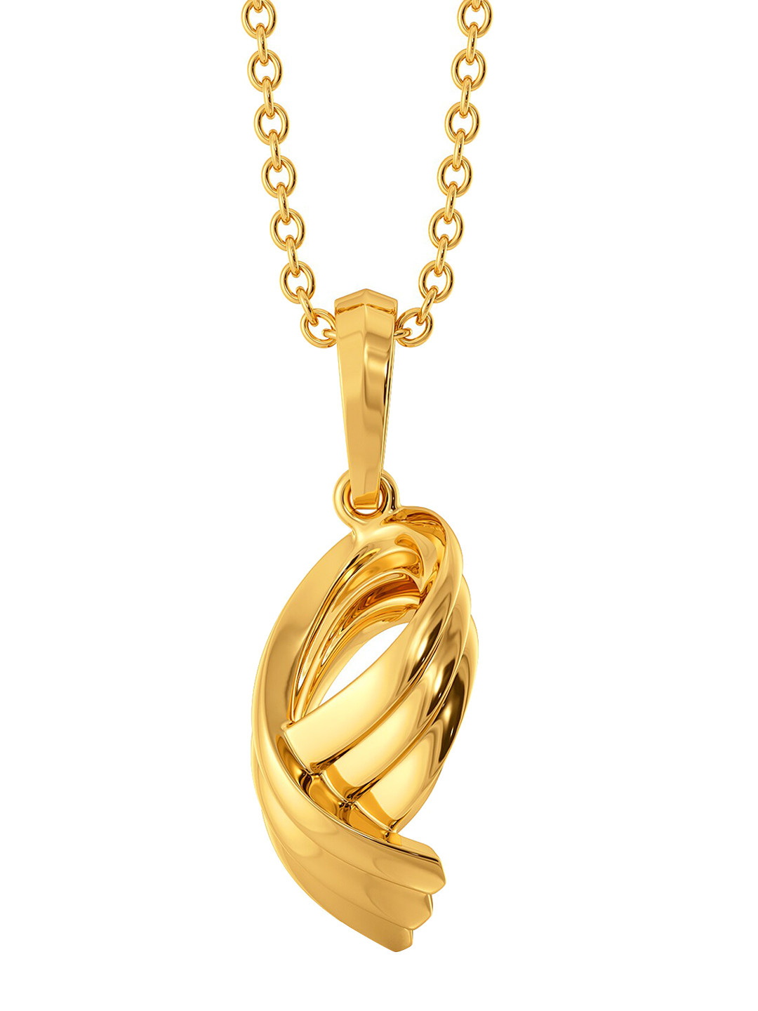 

MELORRA Twirl Tale 18KT Gold Pendant-2.73gm