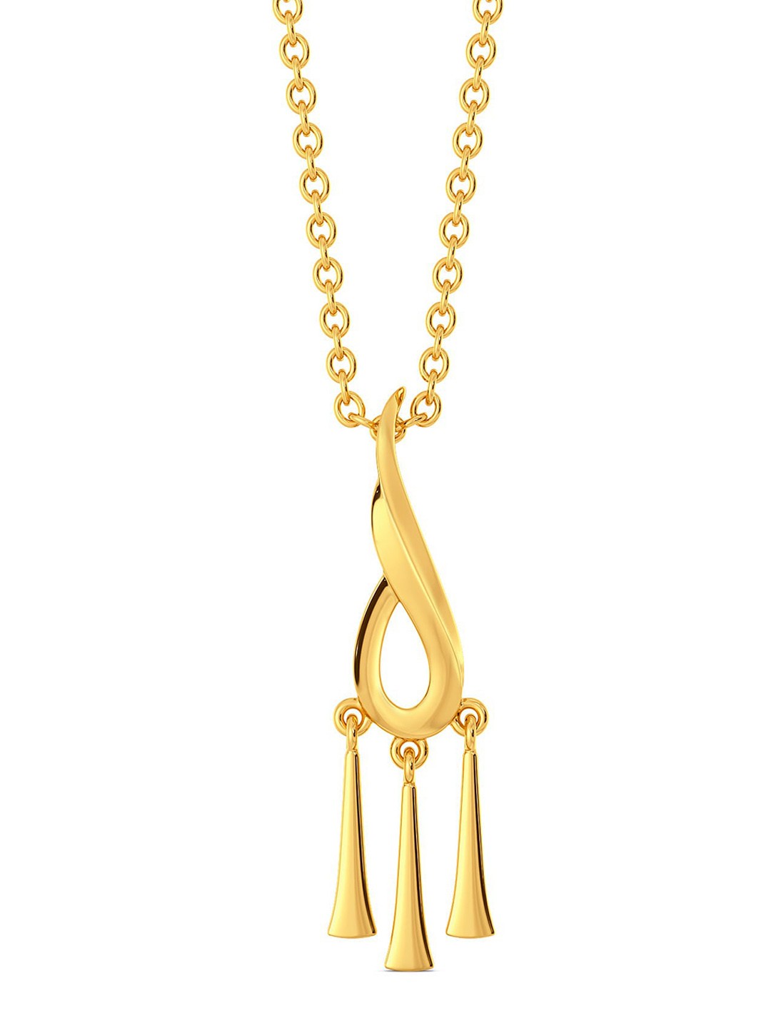 

MELORRA Sway With Fray 18KT Gold Pendant-1.39gm