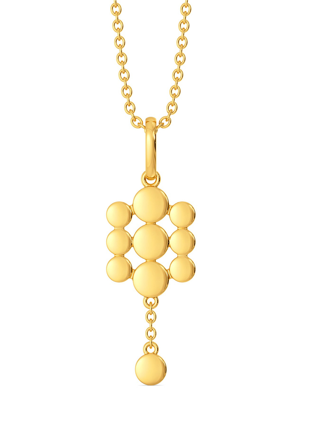 

MELORRA Sway with Sequins 18KT Gold Pendant-2.52gm