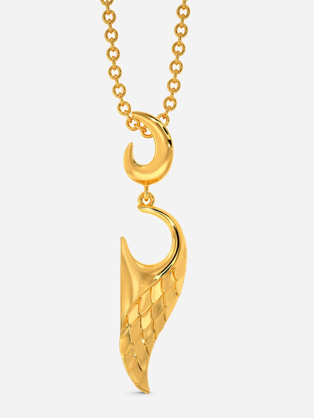 

MELORRA Winged Serpent 18KT Gold Pendant-2.27gm