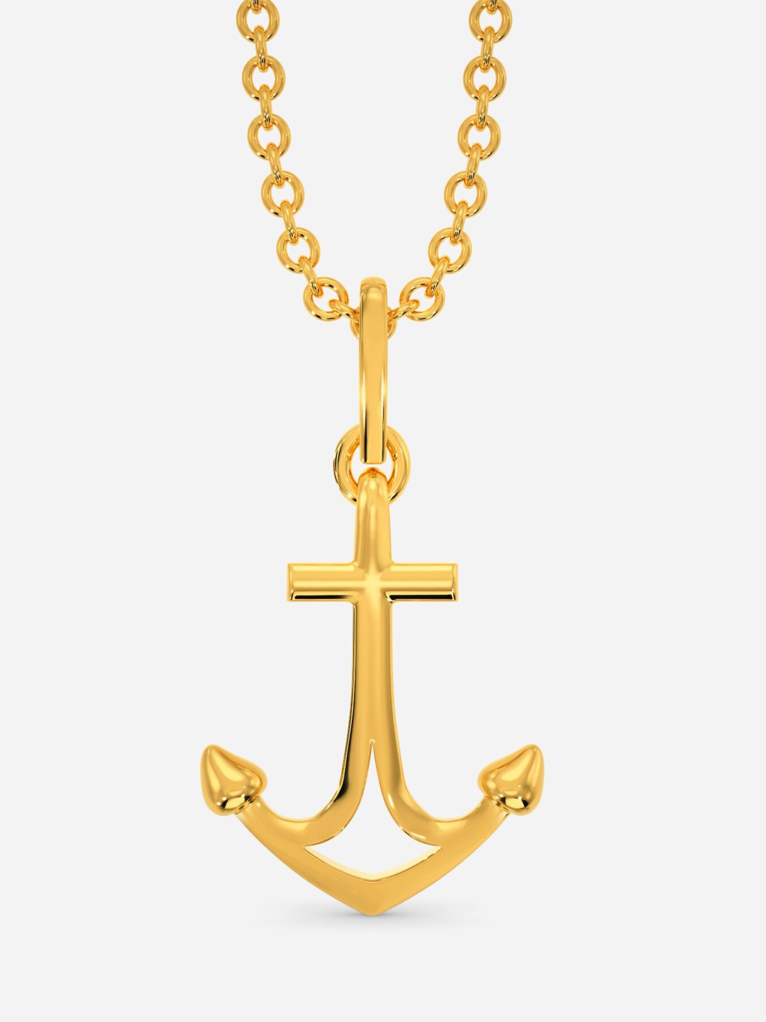 

MELORRA Whimsical Anchor 18KT Gold Pendant-1.06gm