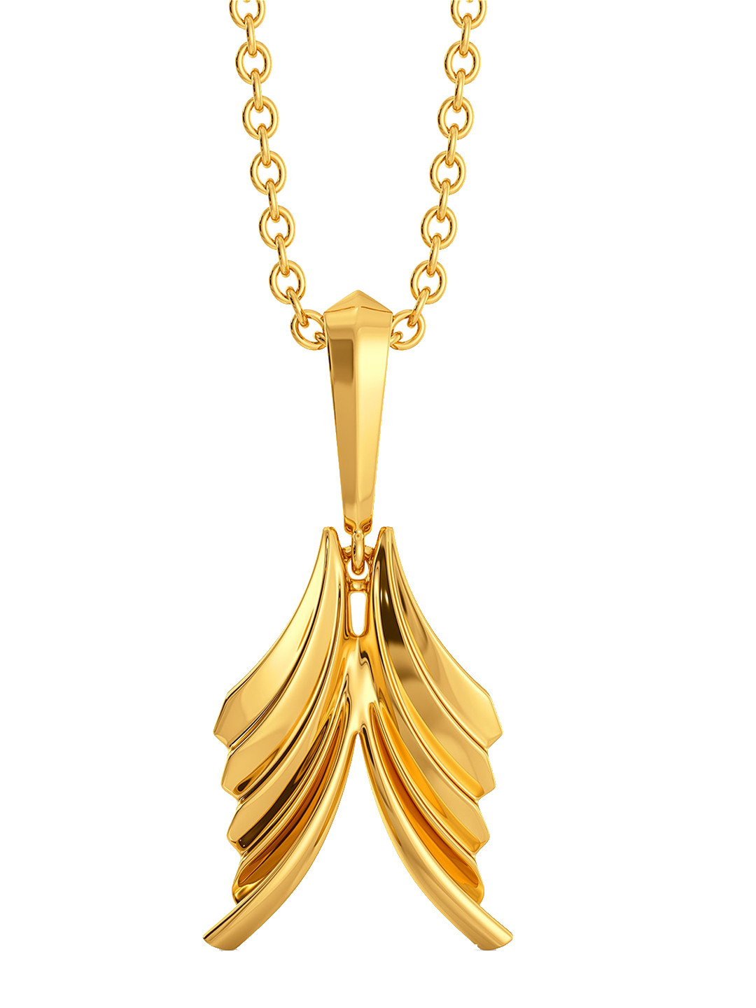 

MELORRA Pleats on Fleek 18KT Gold Pendant-2.53gm
