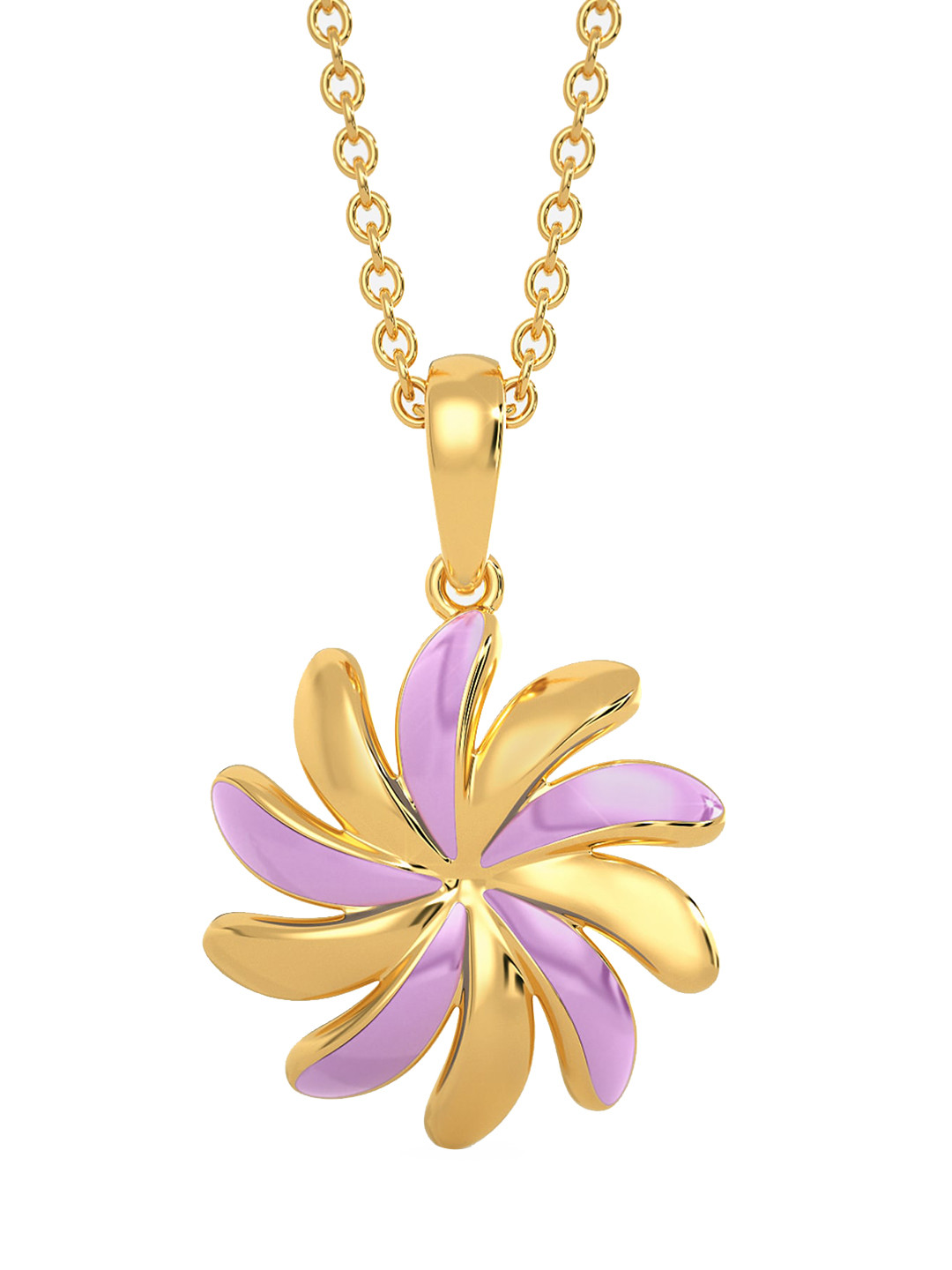 

MELORRA Simply Lilac 18KT Gold Pendant-2.7gm