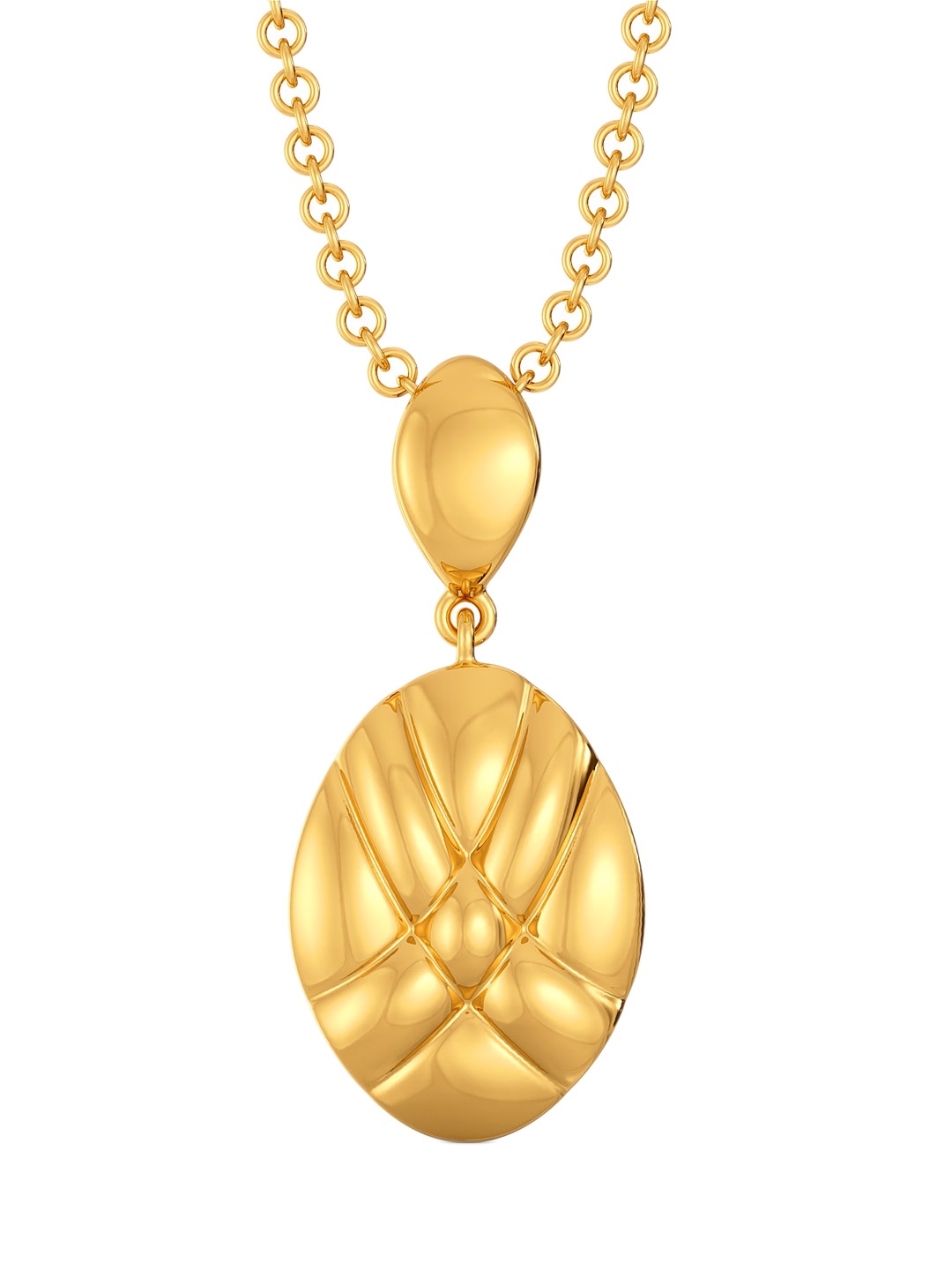 

MELORRA Caz Quilt 18KT Gold Pendant-3.04 gm
