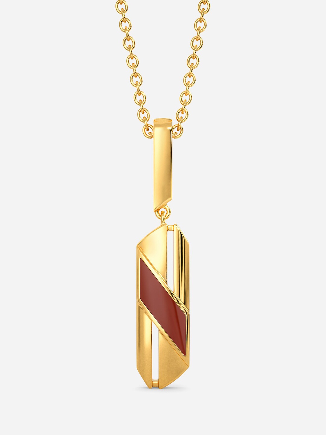 

MELORRA The Leather Lingo 18KT Gold Pendant-3.28 gm