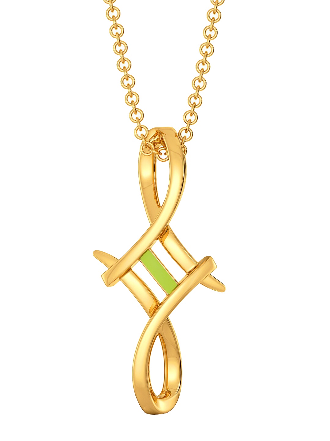 

MELORRA Lime N Licious 18KT Gold Pendant-2.83 gm