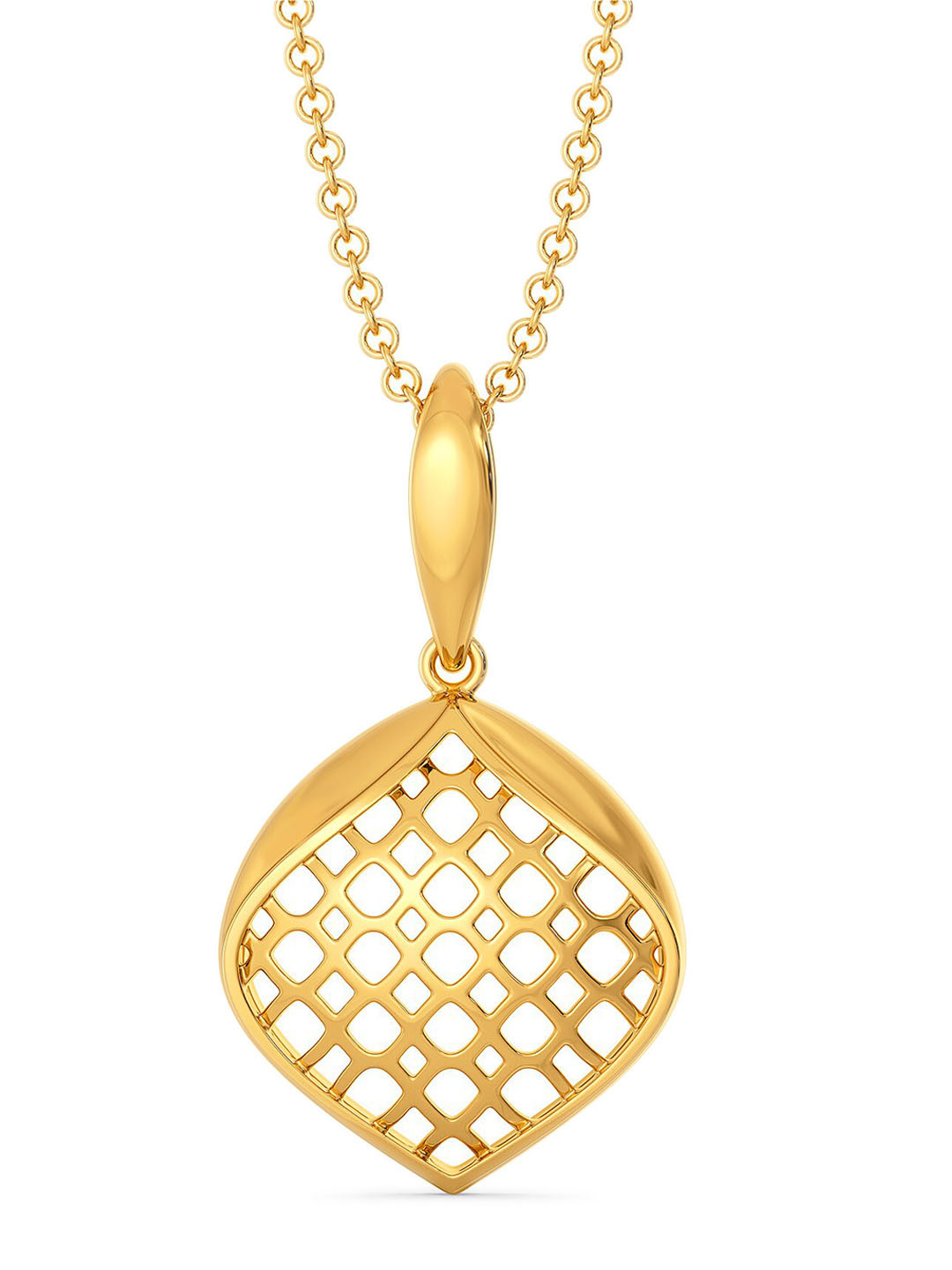 

MELORRA Dramatic Flows 18KT Gold Pendant-2.85 gm