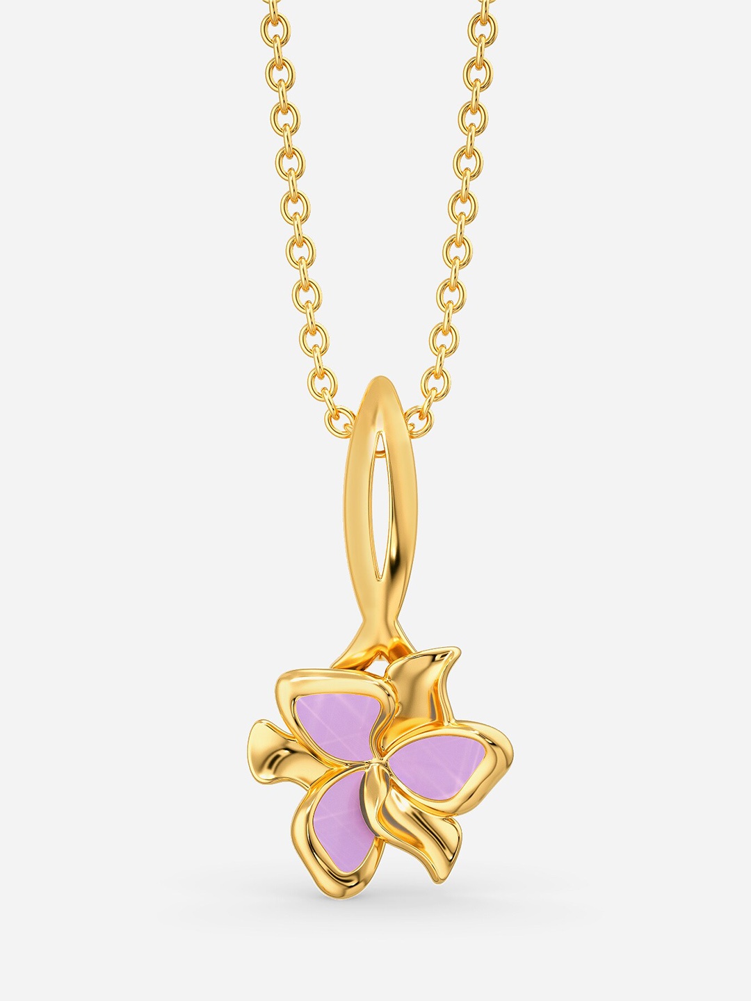 

MELORRA Ease Me Lilac 18KT Gold Pendant-2.1gm