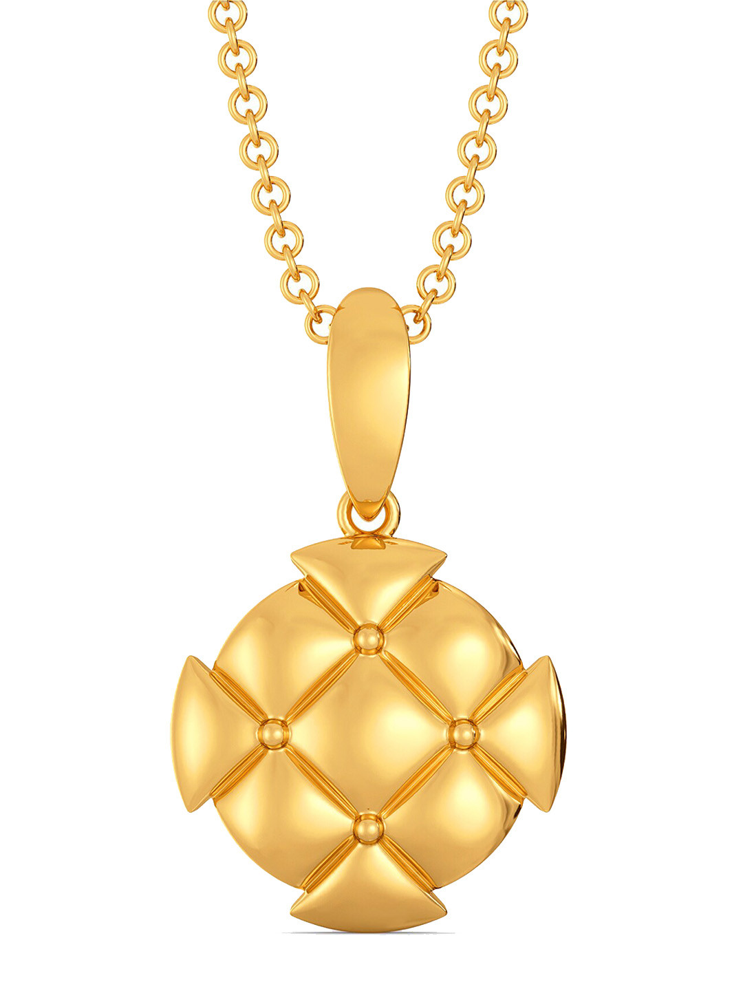 

MELORRA Quite A Quilt 18KT Gold Pendant-2.67 gm
