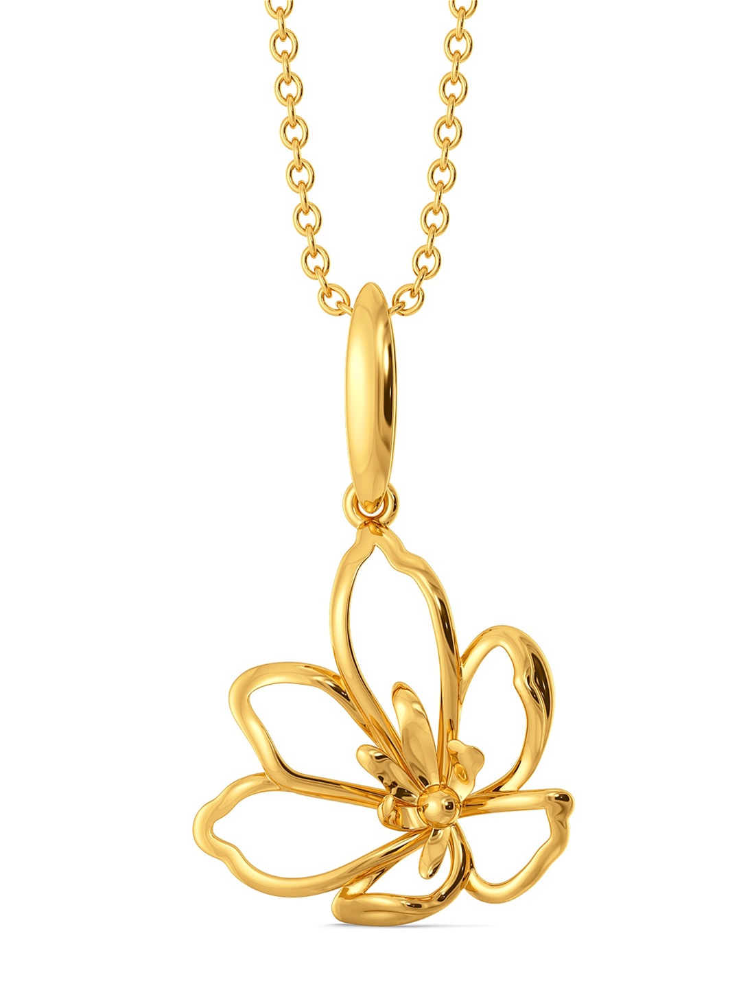 

MELORRA Ode To Orchid 18KT Gold Pendant-2.75 gm