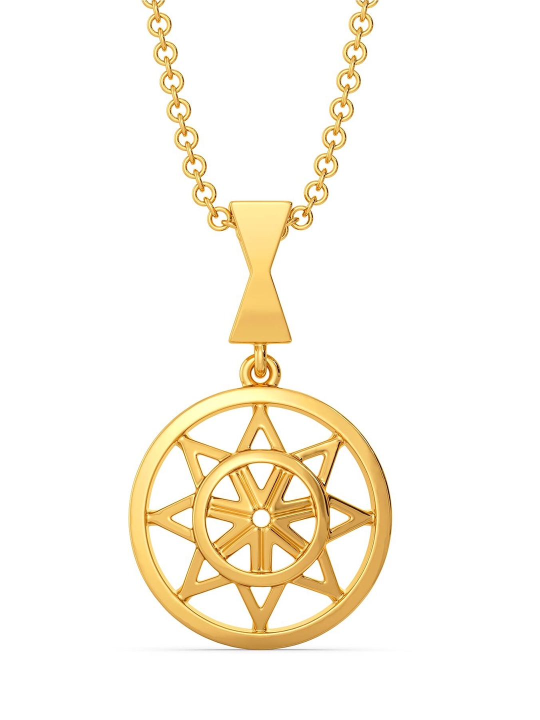 

MELORRA Serene Drapes 18KT Gold Pendant-2.53 gm