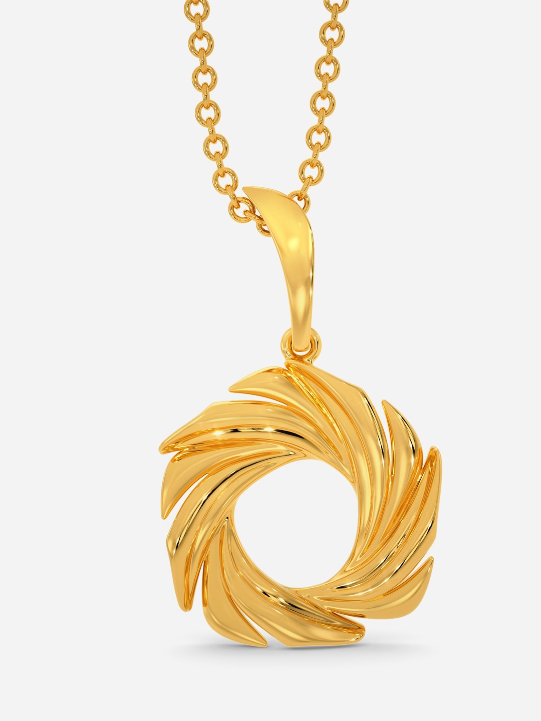 

MELORRA Whirlwind 18KT Gold Pendant-3.4gm