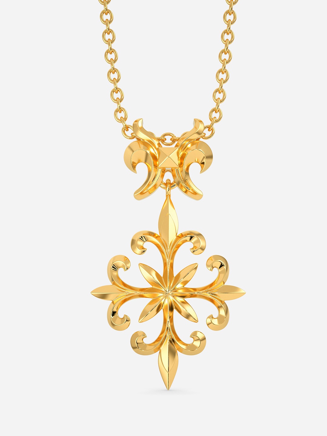 

MELORRA Ivory Tower 18KT Gold Pendant-2.23gm
