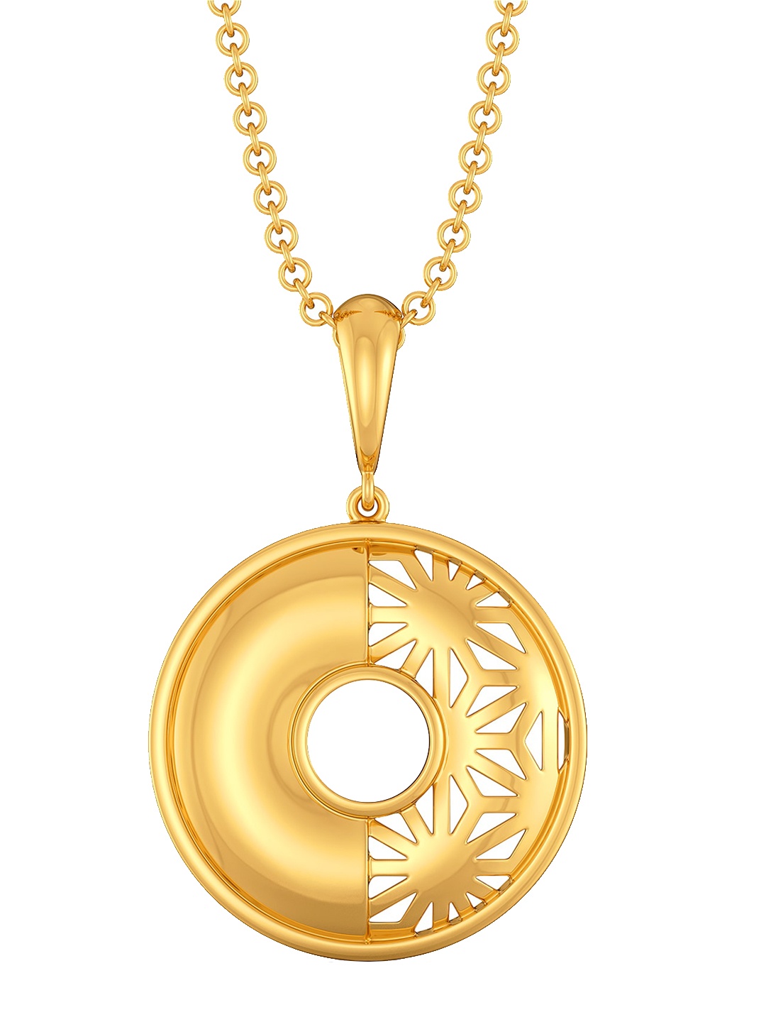 

MELORRA Reveal N Relax 18KT Gold Pendant-2.93gm