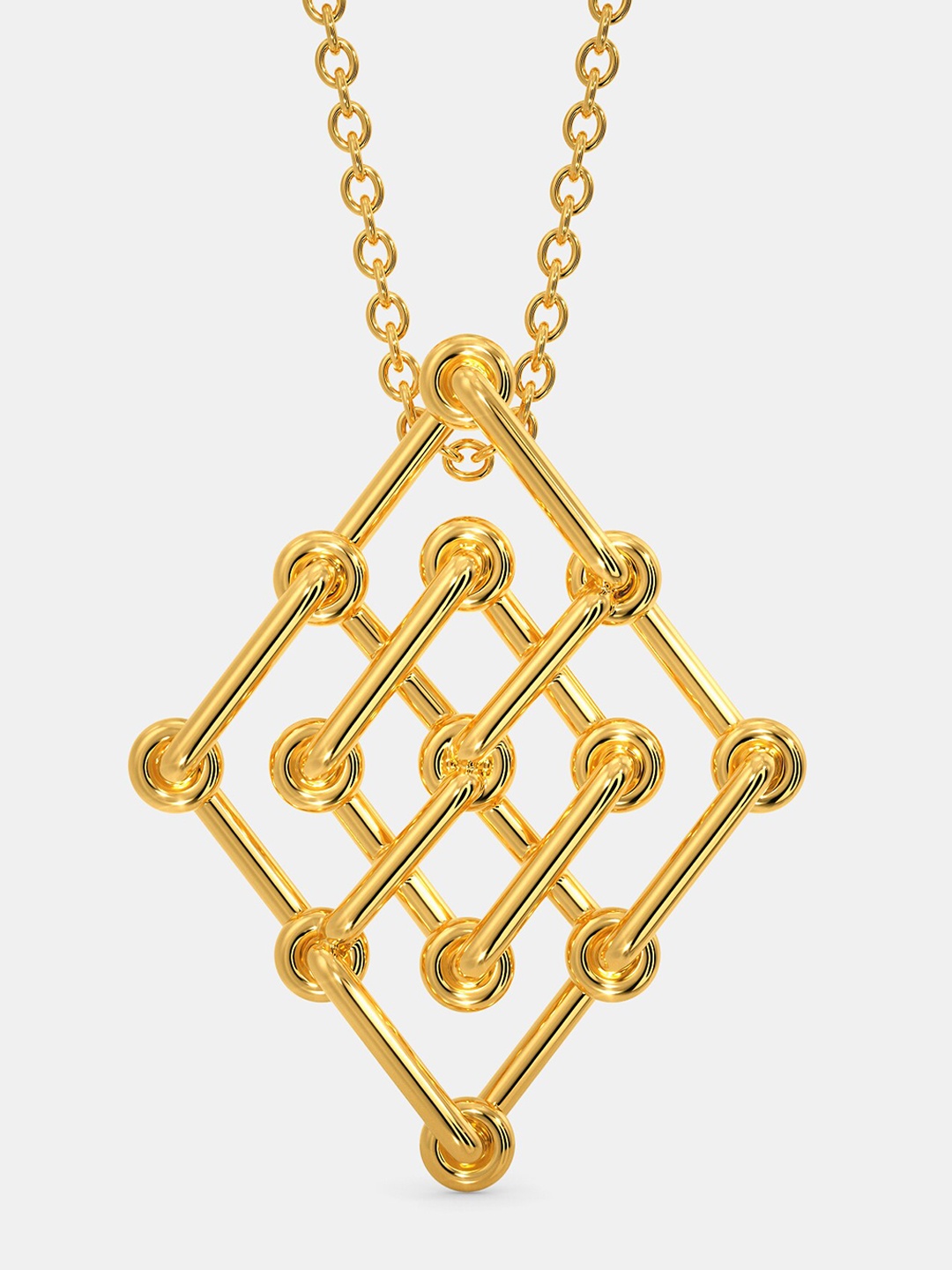 

MELORRA Laced Together 18KT Gold Pendant-3.3 gm