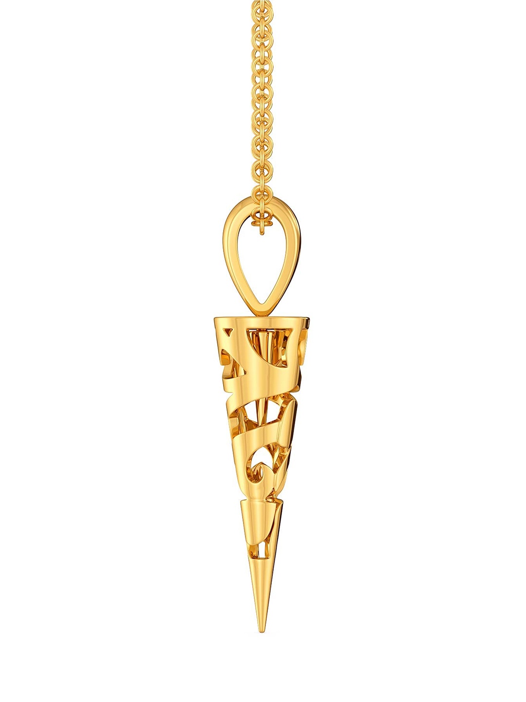 

MELORRA Frill N Funnel 18KT Gold Pendant-1.94gm