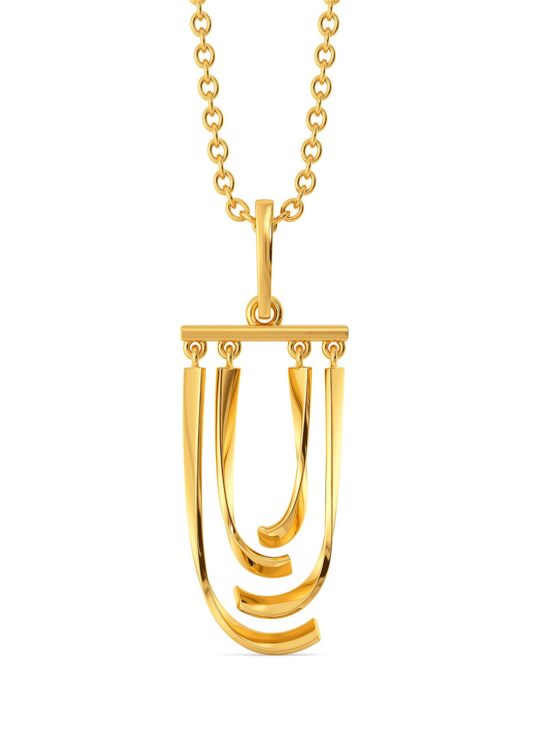 

MELORRA Twist O Trims 18KT Gold Pendant-1.45gm