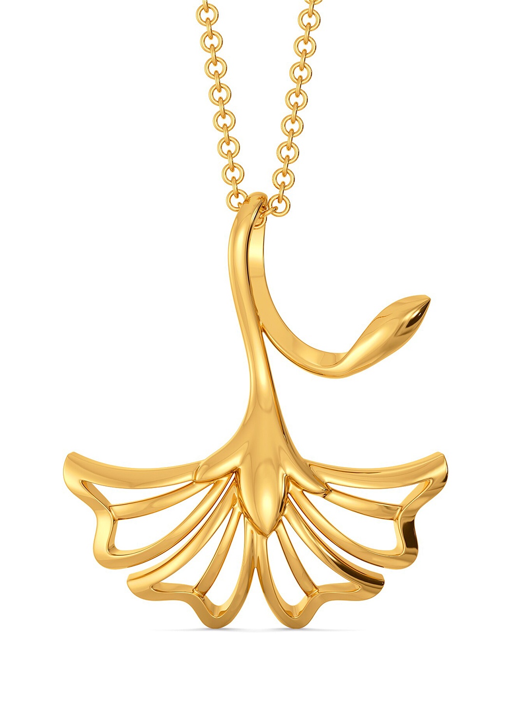 

MELORRA Dusky Petals 18KT Gold Pendant-3.52gm