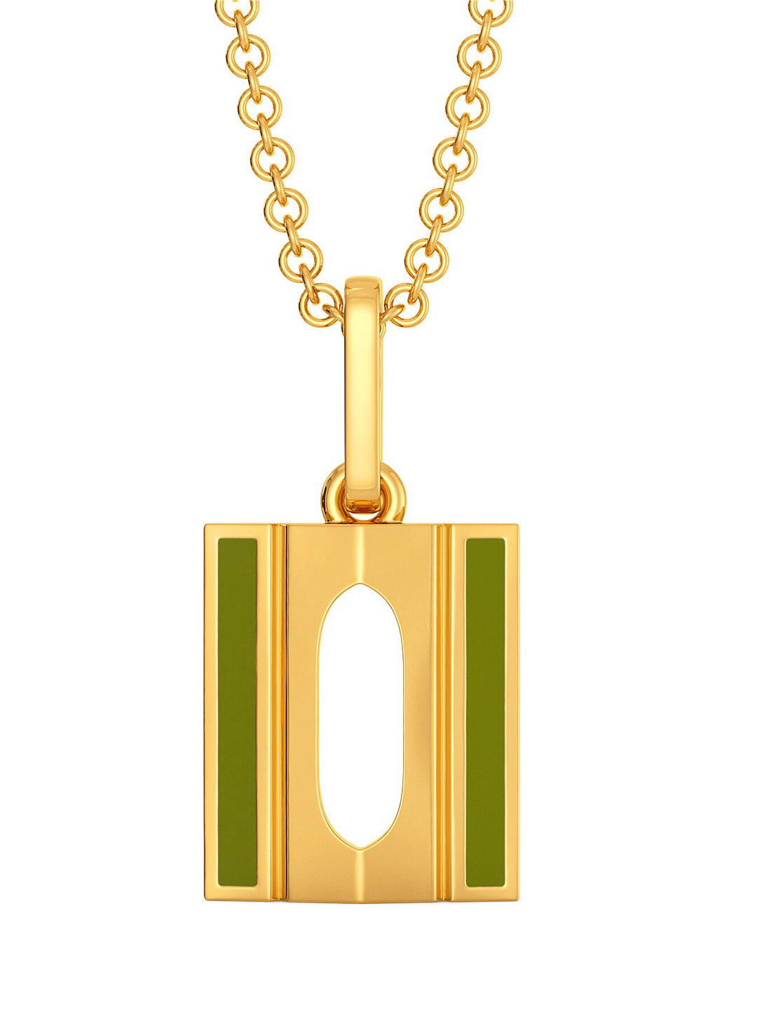 

MELORRA Khaki Comrades 18KT Gold Pendant-1.86gm