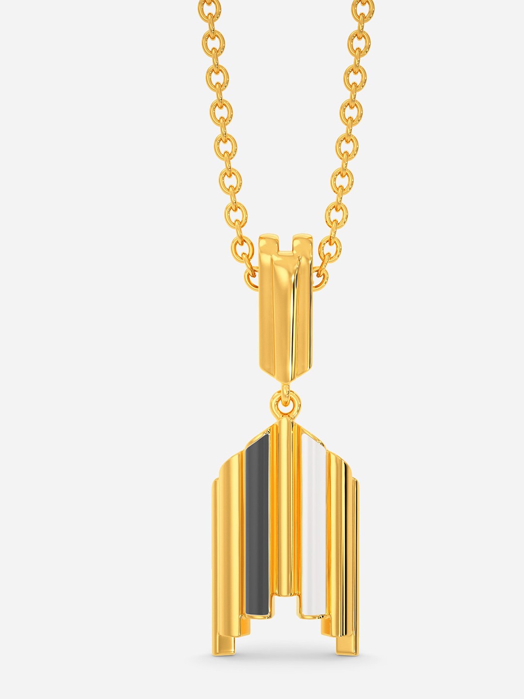

MELORRA Barcode Binge 18KT Gold Pendant-2.67 gm