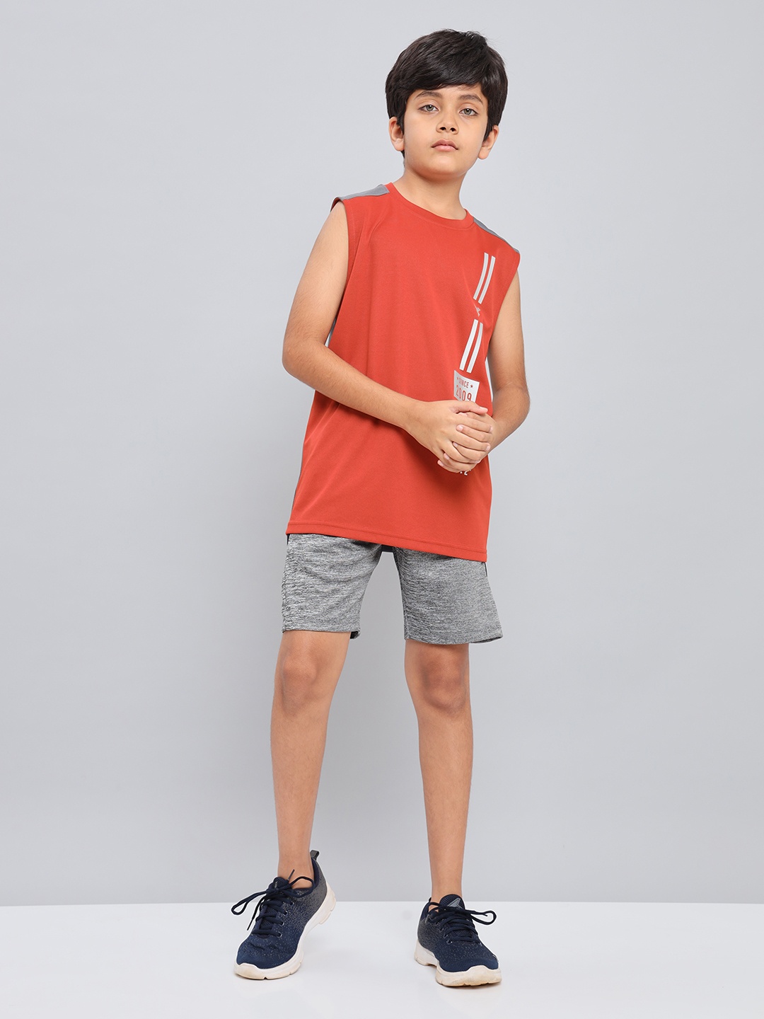 

Technosport Boys Slim Fit Antimicrobial Shorts, Black