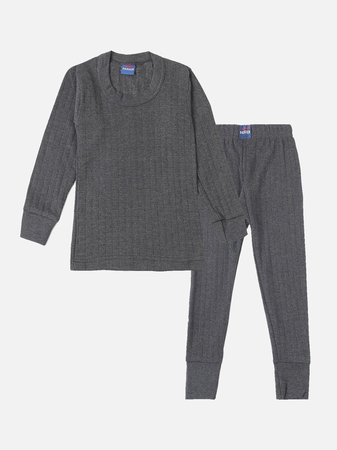 

LUX PARKER Boys Striped Thermal Set, Grey