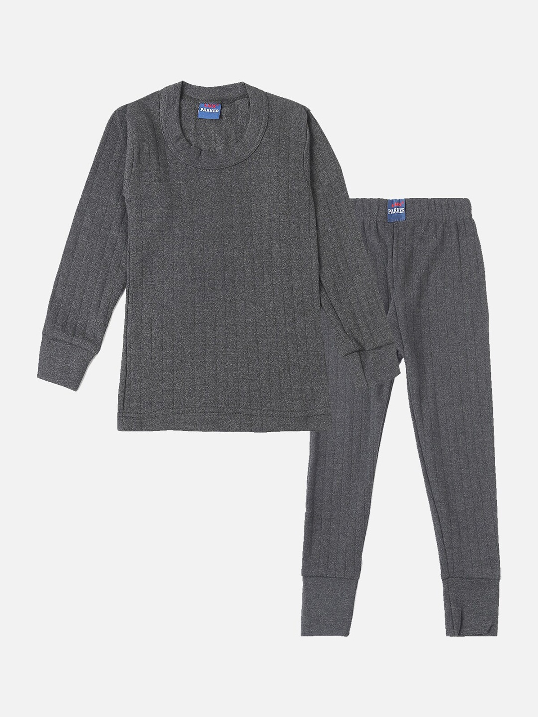 

LUX PARKER Boys Striped Thermal Set, Grey