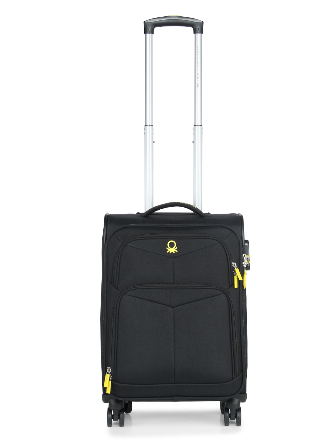 

United Colors of Benetton Unisex Black Cabin Trolley Suitcase