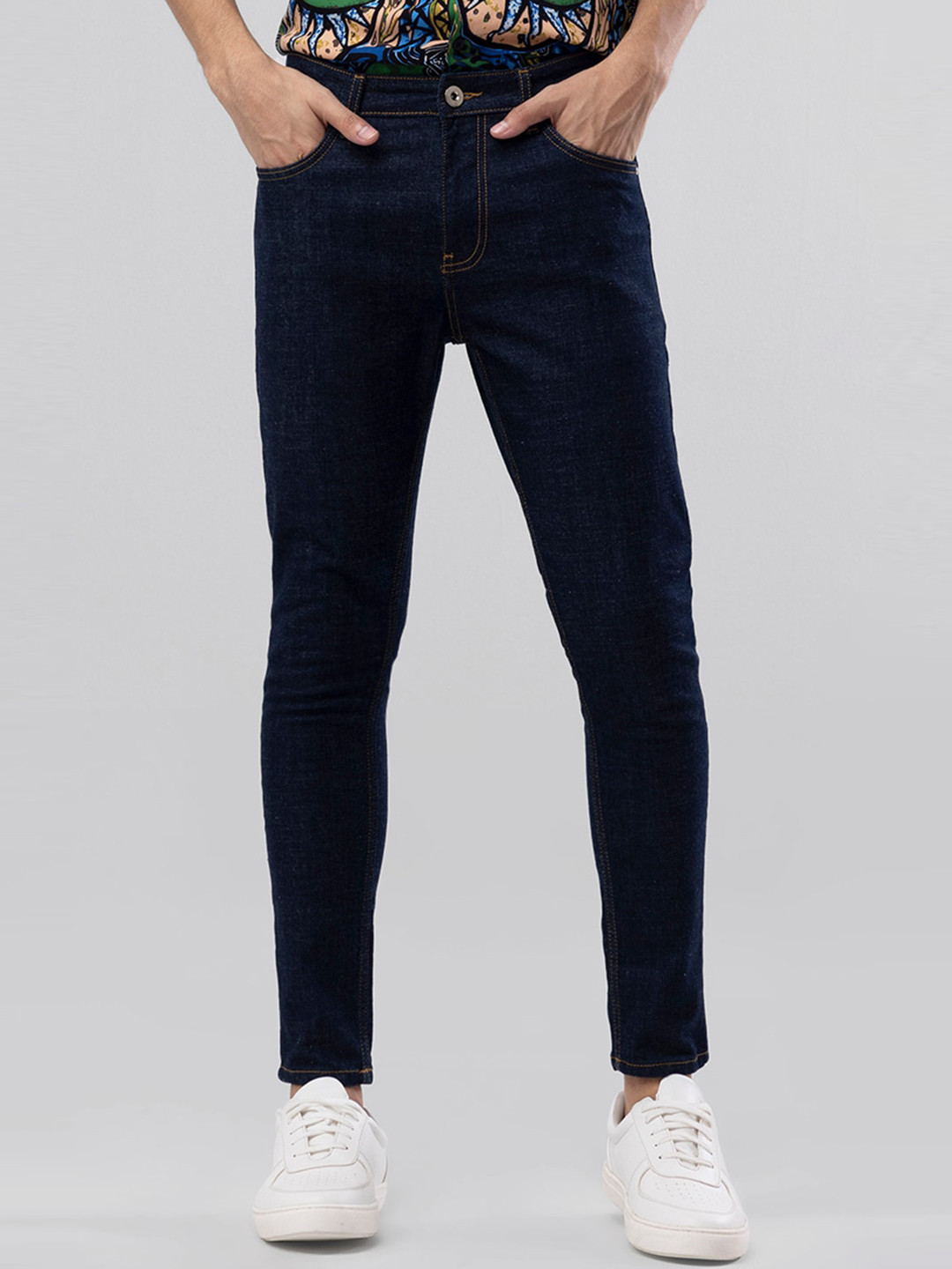 

Snitch Men Blue Mid-Rise Clean Look Stretchable Jeans