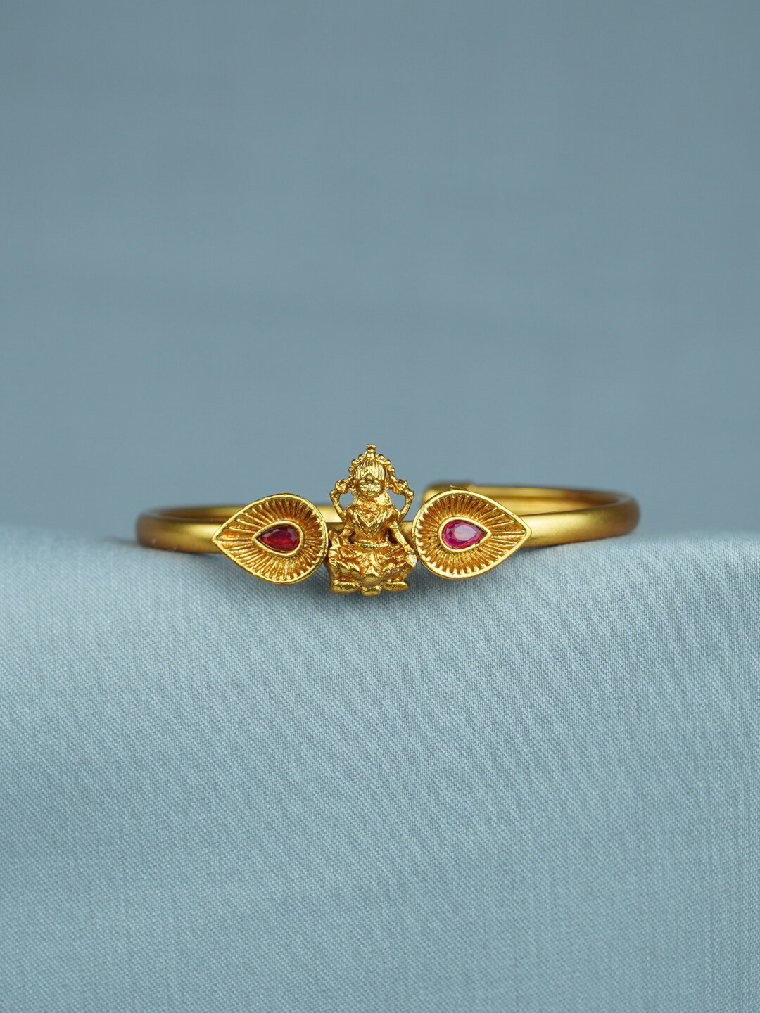 

Diksha collection Gold-Plated Kada Bracelet