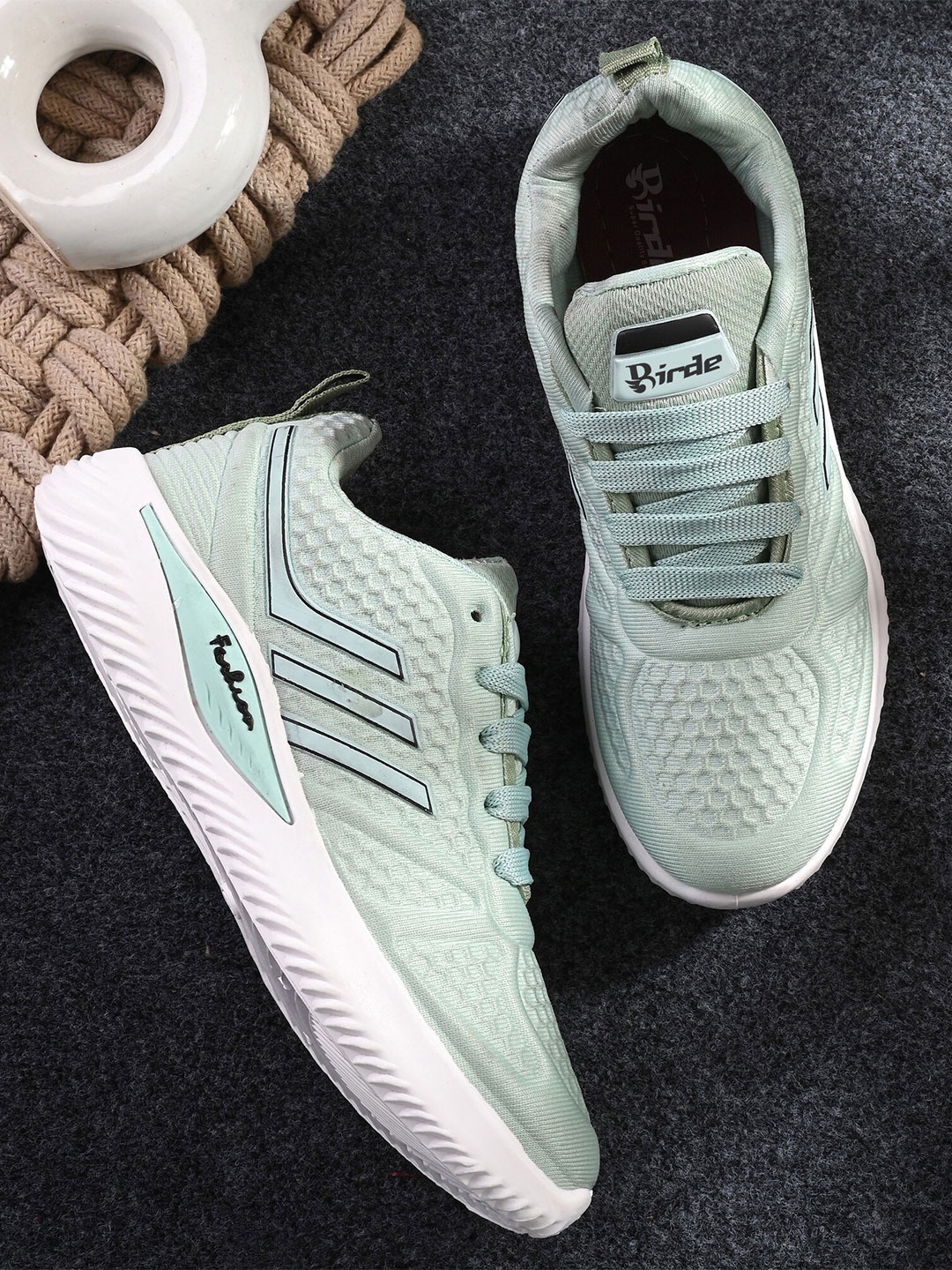 

BIRDE Women Air Technology Non-Marking Running Shoes, Sea green