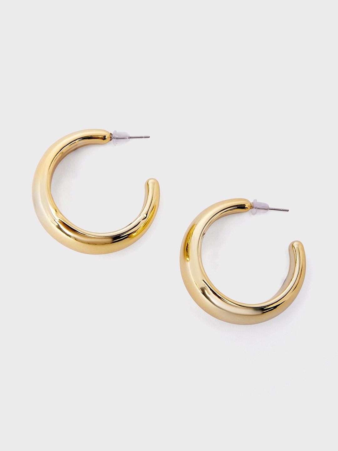 

20Dresses Gold-Toned Contemporary Hoop Earrings