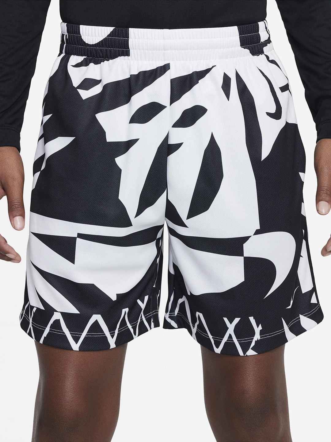

Nike Boys Dy-FIT Multi+ Older Printed Training Shorts, Black